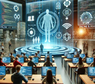 نمایش برگزاری دوره‌های آموزشی و اهمیت یادگیری مداوم در دنیای فناوری و تأکید بر روش‌های نوین آموزش دیجیتال برای افزایش مهارت‌های تخصصی.